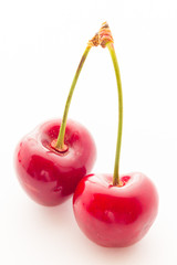 Ripe red cherry berries