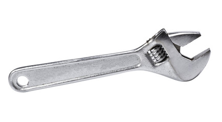 Close-up of an adjustable wrench