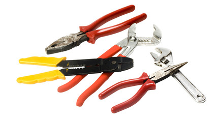 Close-up of assorted hand tools