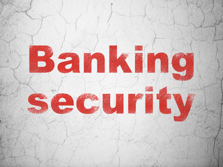 Security concept: Banking Security on wall background