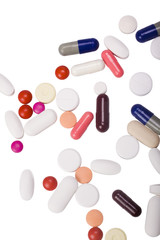 Close-up of assorted pills