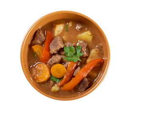 Irish stew with tender lamb meat