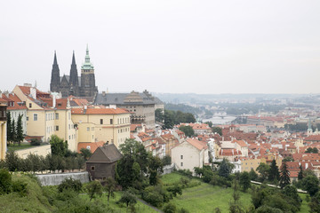 Prague old town view