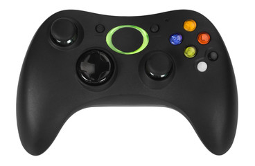 Close-up of a video game controller