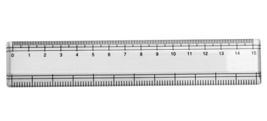 Close-up of a ruler
