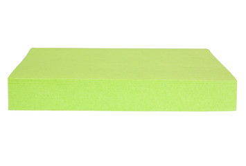 Close-up of a bundle of adhesive notes