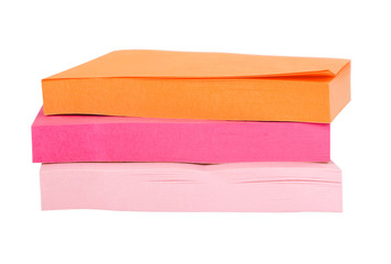Stack of adhesive notes