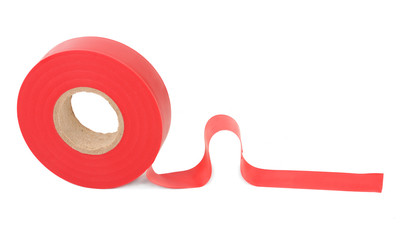 Roll of red insulating tape