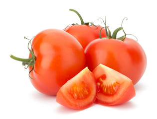 Ripe Tomato isolated on white background