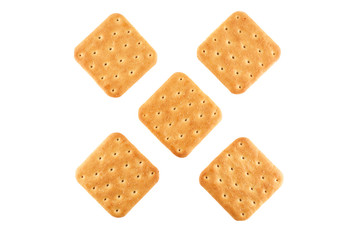 Crackers on an isolated background