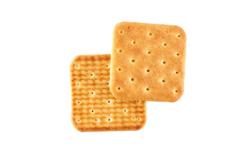 Two crackers top view
