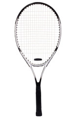 Close-up of a tennis racket