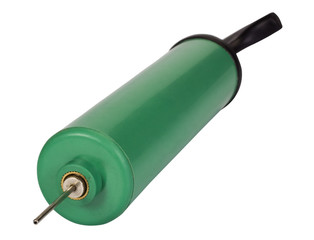 Close-up of a football pump