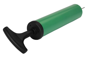 Close-up of a football pump