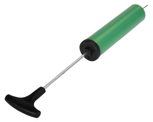 Close-up of a football pump