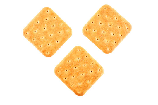 Three crackers top view