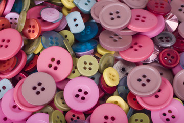 Fototapeta na wymiar Close-up of assorted buttons