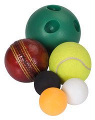 Close-up of assorted balls