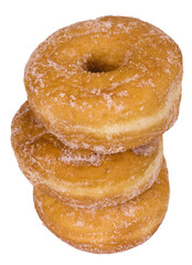 Close-up of stack of donuts