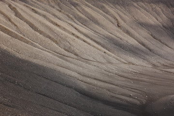 Hverfell extinct volcano interior.