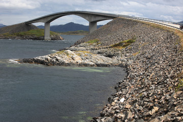 Storseisundet Bridge on the Atlantic Road in Norway