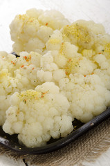 warm cauliflower with spice mix
