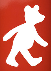 Obraz premium Silhouette of a teddy bear