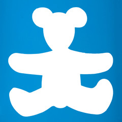 Obraz premium Silhouette of a teddy bear