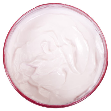 Close-up Of An Open Jar Of Cream