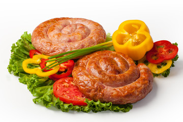 Homemade pork sausage