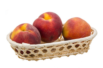 Peaches in the bowl