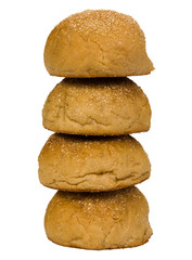 Fototapeta na wymiar Close-up of stack of buns