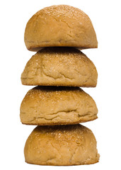 Fototapeta na wymiar Close-up of stack of buns