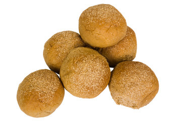 Close-up of a heap of buns