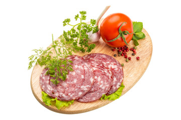 Fresh ripe salami