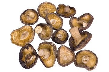 Close-up of dried mushrooms