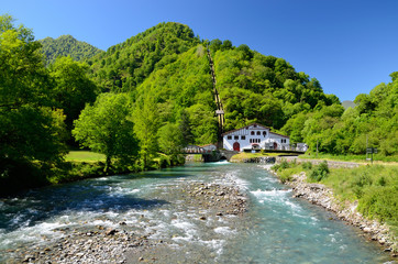 Small hydroelectric power station in the Pyrenees
