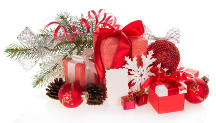 Set from Christmas decorations