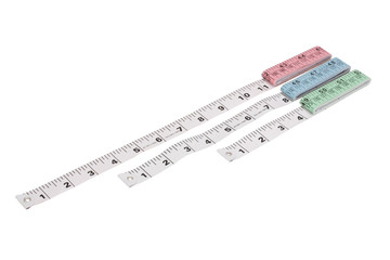 Close-up of tape measures
