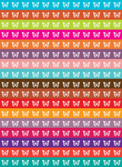 color vector background with butterflies