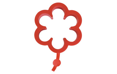 Close-up of a flower shaped clay mold