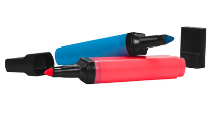 Obraz premium Close-up of highlighter pens