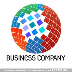 abstract business logo emblem vector