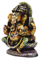 Close-up of a figurine of Lord Ganesha