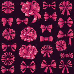 present bows set
