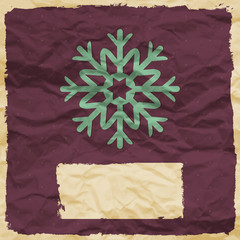 Snowflake on a vintage background © annakukhmar