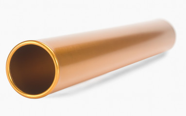 Close-up of a relay baton