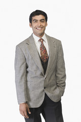 Portrait of a businessman smiling