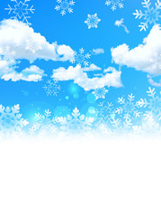雪　クリスマス　背景
