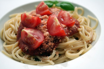 Nudeln mit Tomatensosse